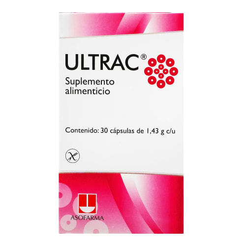 Ultrac vitamínas  suplemento alimenticio embarazo 30 cápsulas frasco