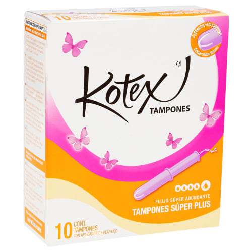 Comprar Kotex Tampones Flujo Súper Abundante Con 10 Piezas Prixz 3500