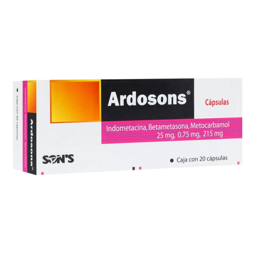 Ardosons 20 cápsulas 25/0.75/215mg Ardosons 20 cápsulas 25/0.75/215mg