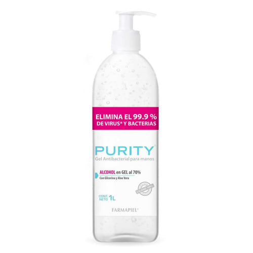 Purity gel antibacterial 70% alcohol 1000ml precio Purity gel antibacterial 70% alcohol 1000ml precio