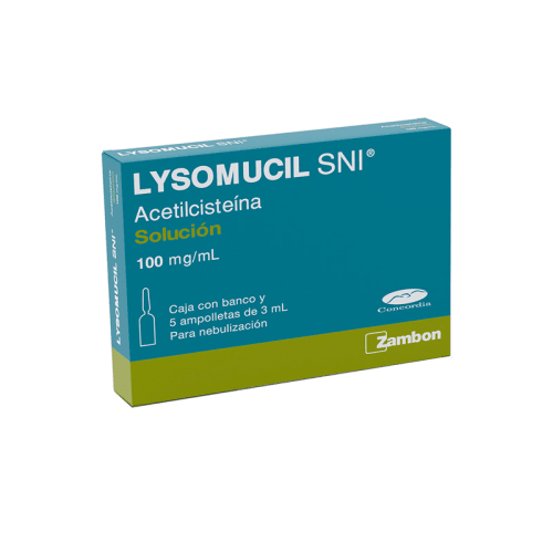 Lysomucil sni nebul 100mg/ml solución 5x3ml precio Lysomucil sni nebul 100mg/ml solución 5x3ml precio