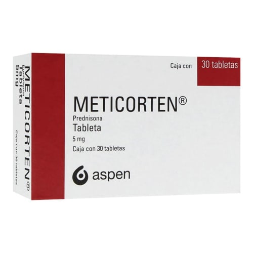 Meticorten 30 tabletas 5mg Meticorten 30 tabletas 5mg