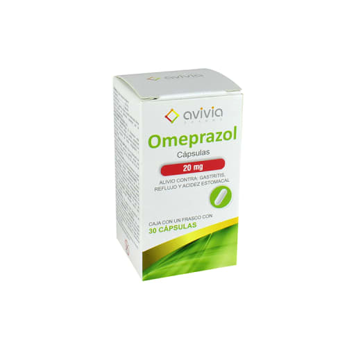 Omeprazol 30 capsulas 20mg precio