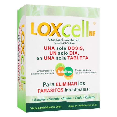 Loxcell adulto nf 1 tableta 400/300mg Loxcell adulto nf 1 tableta 400/300mg