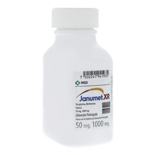 Janumet Xr Sitagliptina Metformina 50 1000 Mg Con 56 Tabletas De