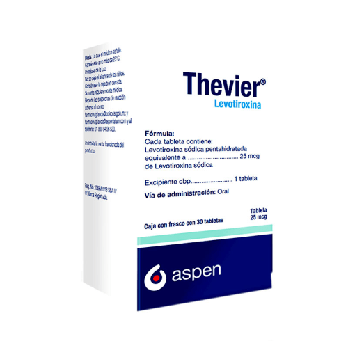 Thevier 25mcg tabletas 30 precio Thevier 25mcg tabletas 30 precio
