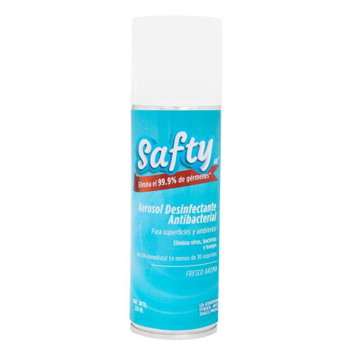 Safty desinfectante antibacterial aerosol 220ml precio Safty desinfectante antibacterial aerosol 220ml precio