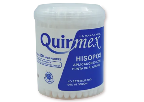 Hisopos 1 envase 100 pzas precio Hisopos 1 envase 100 pzas precio
