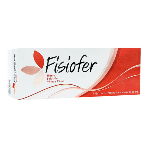 Fisiofer solución 10 frascos 40mg/15ml Fisiofer solución 10 frascos 40mg/15ml