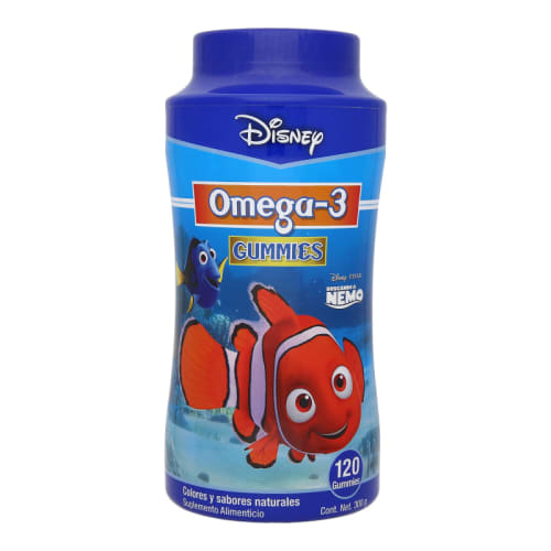 Comprar Gummies omega3 disney nemo 120 piezas frasco aceite de pescado