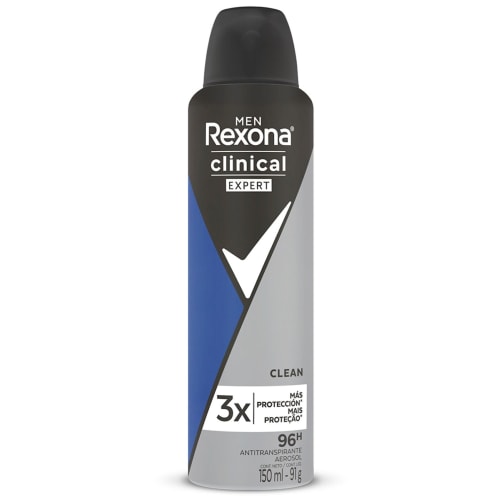 Rexona clinical expert men antitranspirante en aerosol 91 gr lata precio Rexona clinical expert men antitranspirante en aerosol 91 gr lata precio