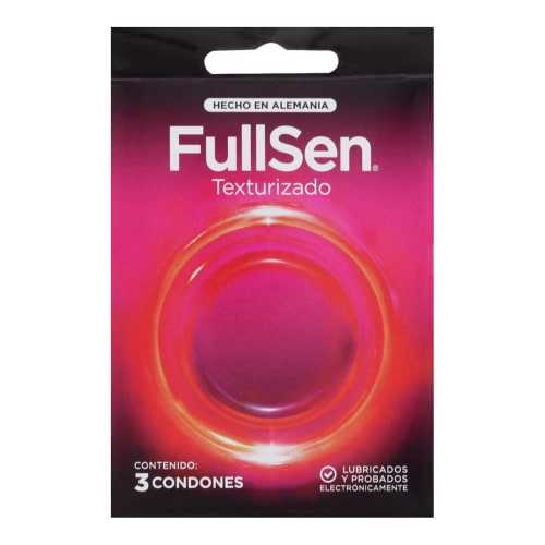 Presevativos fullsen texturizado 3 piezas Presevativos fullsen texturizado 3 piezas