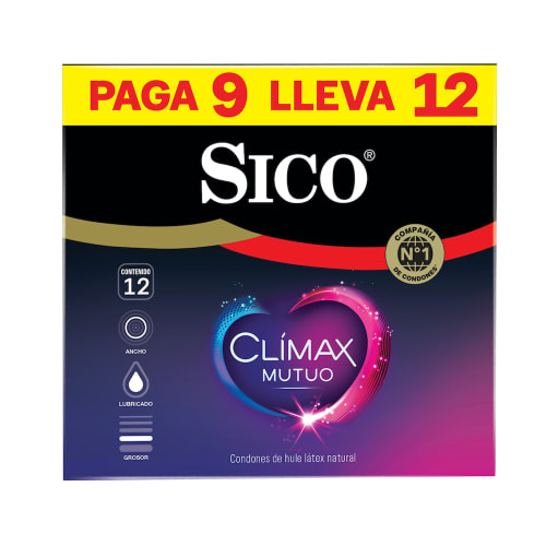 Sico Climax Mutuo Condones De Látex 93 Piezas Prixz Farmacia A Domicilio 0762