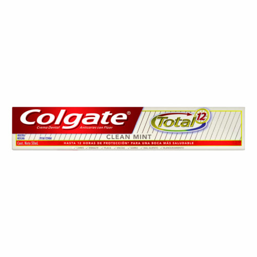 Crema dental colgate total 12 cleanmint 50ml precio Crema dental colgate total 12 cleanmint 50ml precio