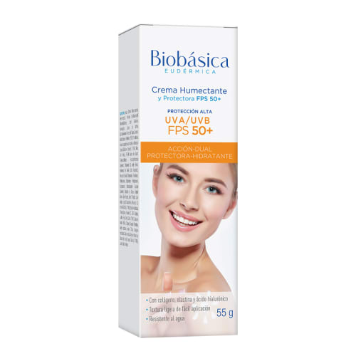 Biobásica eudérmica crema humectante con protección solar fps50 55 g botella precio Biobásica eudérmica crema humectante con protección solar fps50 55 g botella precio