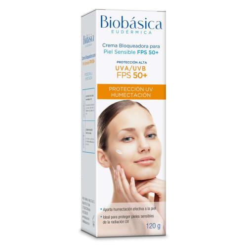 Biobásica eudérmica crema bloqueadora para piel sensible con fps50 120 g tubo precio