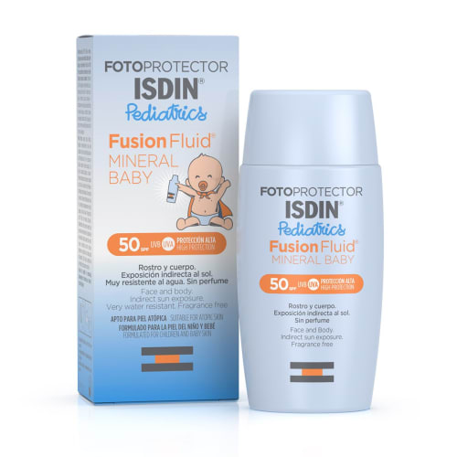 Isdin fotoprotector mineral pedriatrics para rostro y cuerpo 50 ml frasco Isdin fotoprotector mineral pedriatrics para rostro y cuerpo 50 ml frasco