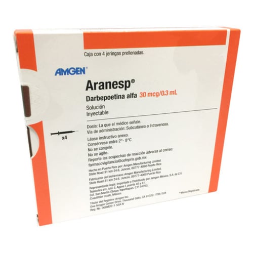 Aranesp 30 mcg/0.3ml 4x1 jga prell precio Aranesp 30 mcg/0.3ml 4x1 jga prell precio