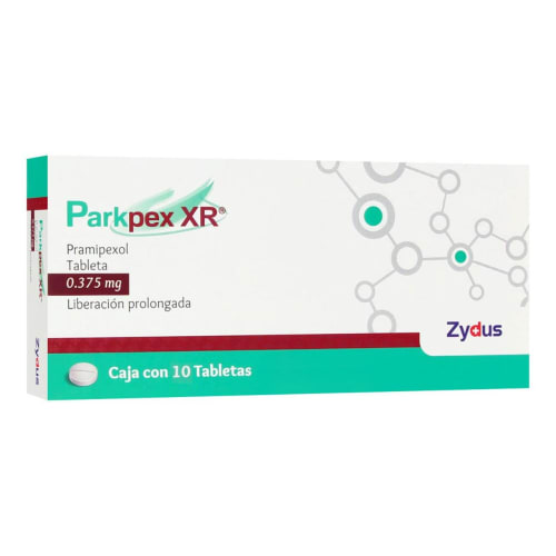 Parkpex xr 10 tabletas 0.375mg precio