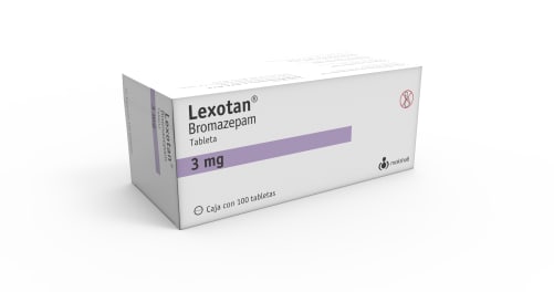 Lexotan bromazepam 3 mg con 100 tabletas precio