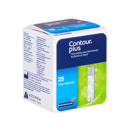 Contour Plus Tiras Reactivas 25 piezas precio