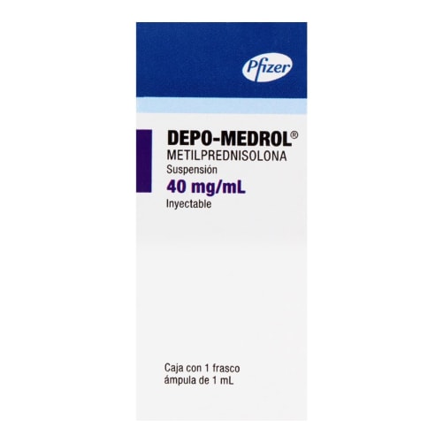 Depo-medrol metilprednisolona 40 mg suspensión inyectable 1 ml precio