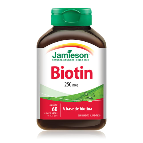 Jamieson biotina 250 µg suplemento alimenticio con 60 comprimidos