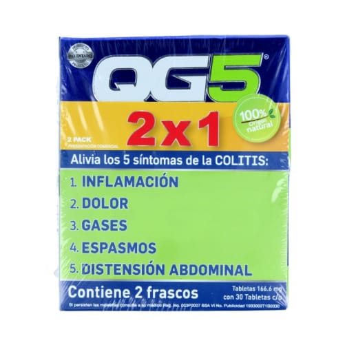 Qg5 166.6 Mg 2Pack 30 Tabletas C/U precio