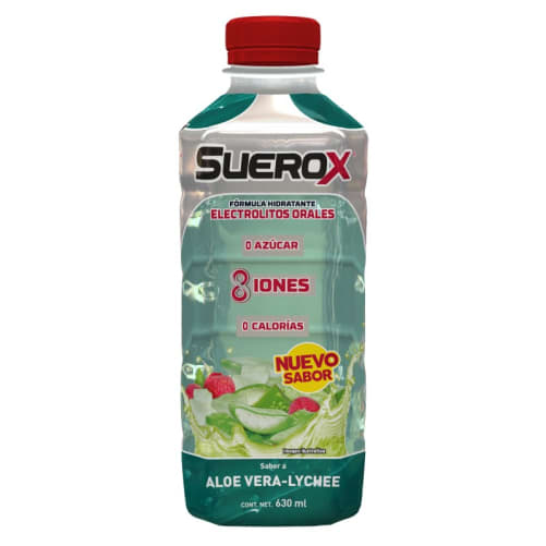 Suerox adulto 8 Iones Aloe Vera-Lychee 630 ML precio