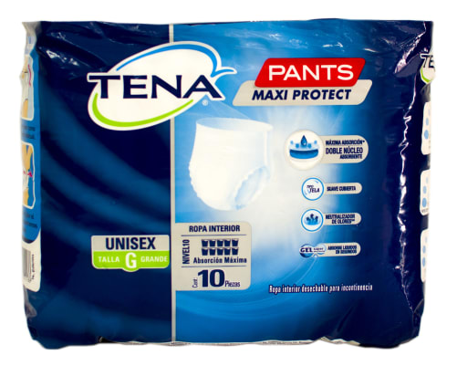 Calzon Tena Pants Maxi Protec Gde 10 Pza precio