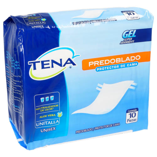 Panal Tena Predoblado Cubrecama C/10Pzas precio