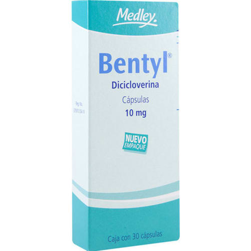 Bentyl 10 mg oral 30 capsulas precio