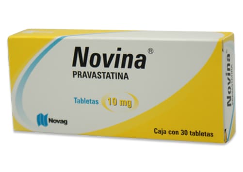 Novina pravastatina 10 mg con 30 tabletas precio