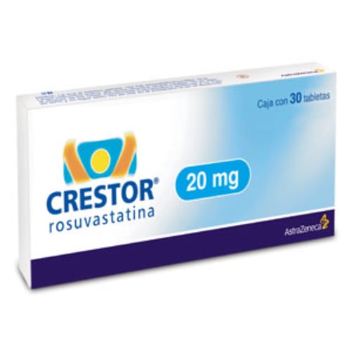 Crestor 20 mg oral infantil/adulto 30 tabletas precio