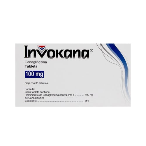 Invokana 100 mg oral 30 tabletas precio