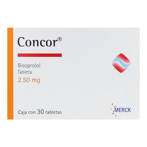 Concor 2.5 mg oral 30 tabletas precio
