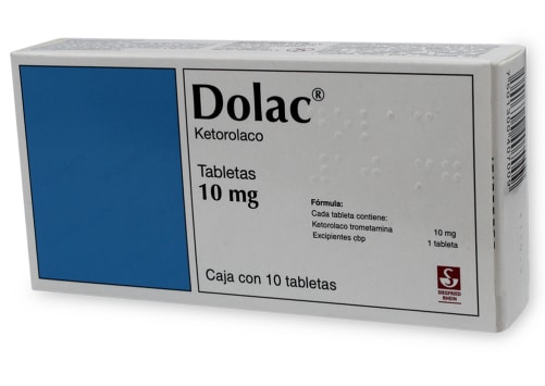 Dolac 10 mg oral 10 tabletas precio