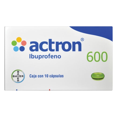 Actron 600 mg con 10 capsulas precio