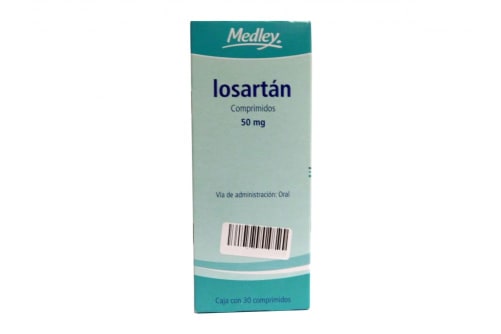 Losartán 50 mg con 30 comprimidos precio