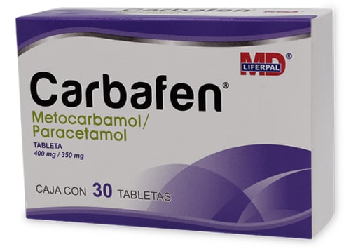 Carbafen Metocarbamol/Paracetamol 400/350 Mg 30 Tab precio