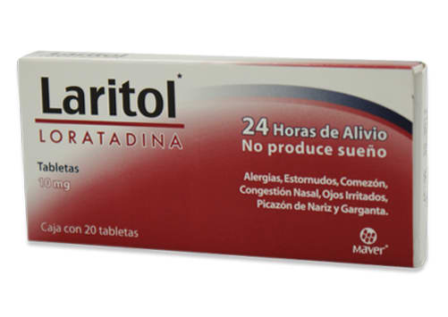 Laritol; Loratadina 10 Mg 20 Tab precio