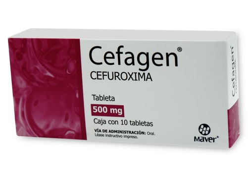 Cefaen cefuroxima 500 mg con 10 tabletas precio