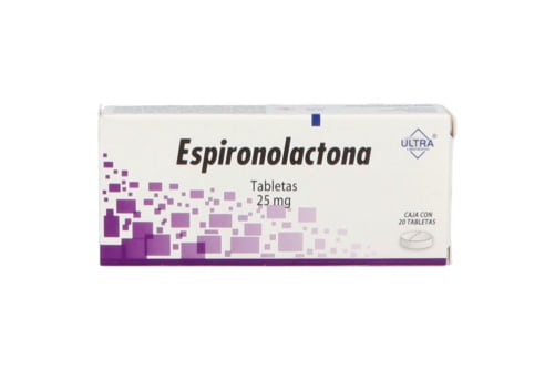 Espironolactona 25 mg con 20 tabletas precio