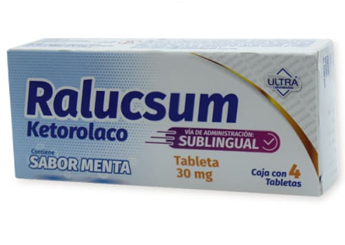 Relucsum ketorolaco 30 mg con 4 tabletas sublinguales precio
