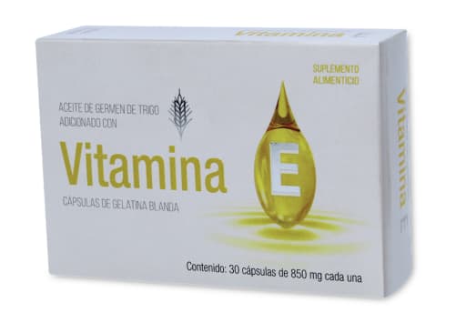 Vitamina e suplemento alimenticio con 30 cápsulas de gelatina blanda precio