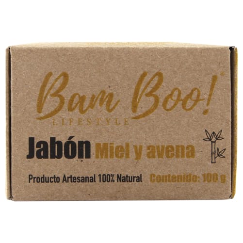 Bam boo! lifestyle jabón miel y avena 100 gr precio