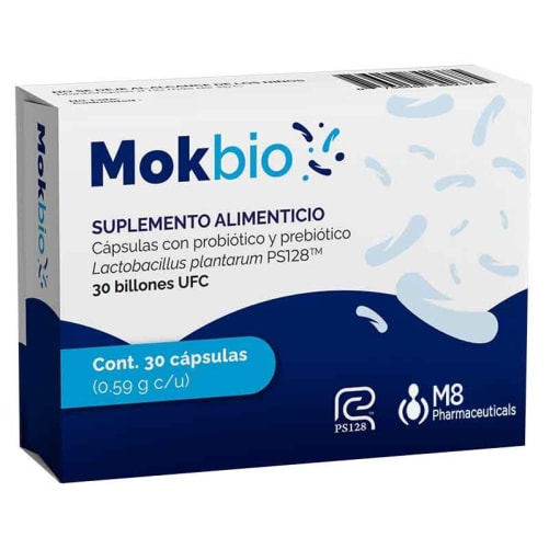 Mokbio lactobacillus plantarum ps128 0.59g con 30 cápsulas precio