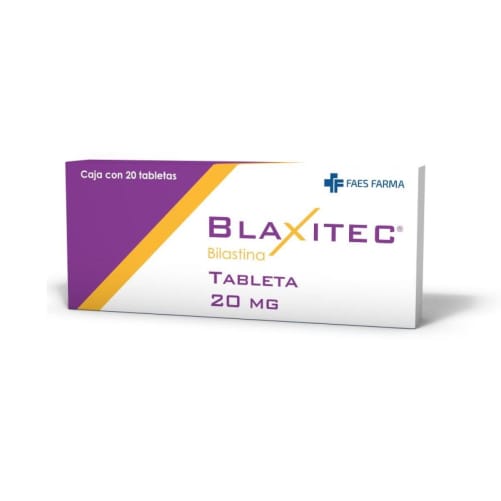 Blaxitec bilastina 20 mg con 20 tabletas precio