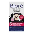 Bandas De Limpieza Bioré Con Carbón Natural 6 Piezas