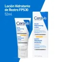 Cerave Loción Hidratante Facial Piel Normal A Seca Spf 30 Con 52 Ml